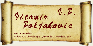 Vitomir Poljaković vizit kartica